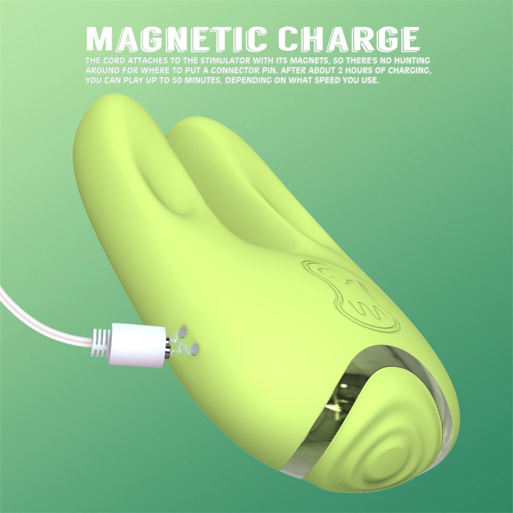 Разное - Двусторонний вибратор для клитора Chisa Kissen Satyr с вибрацией и пульсацией, зеленый 6