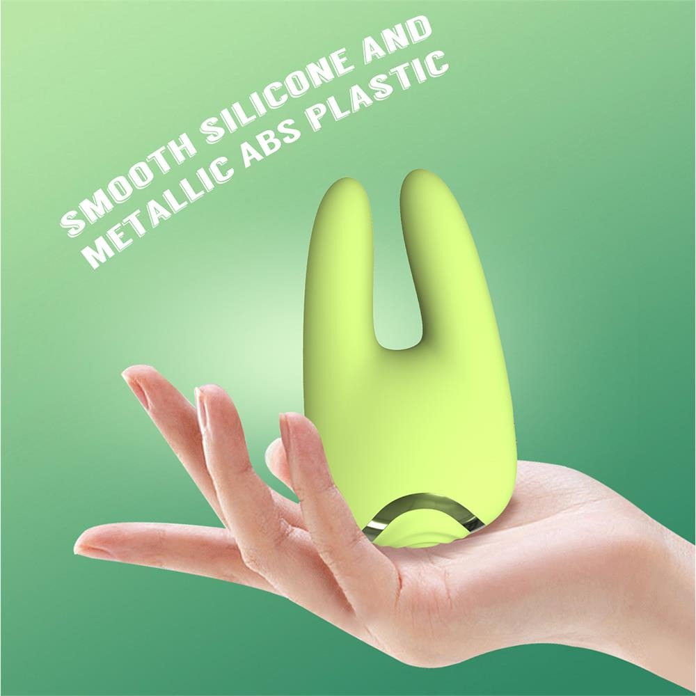 Разное - Двусторонний вибратор для клитора Chisa Kissen Satyr с вибрацией и пульсацией, зеленый 7