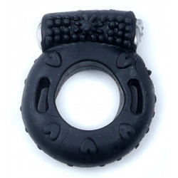 Эрекционное вибро кольцо BOSS Vibrating Cock Ring Black, BS6700042
