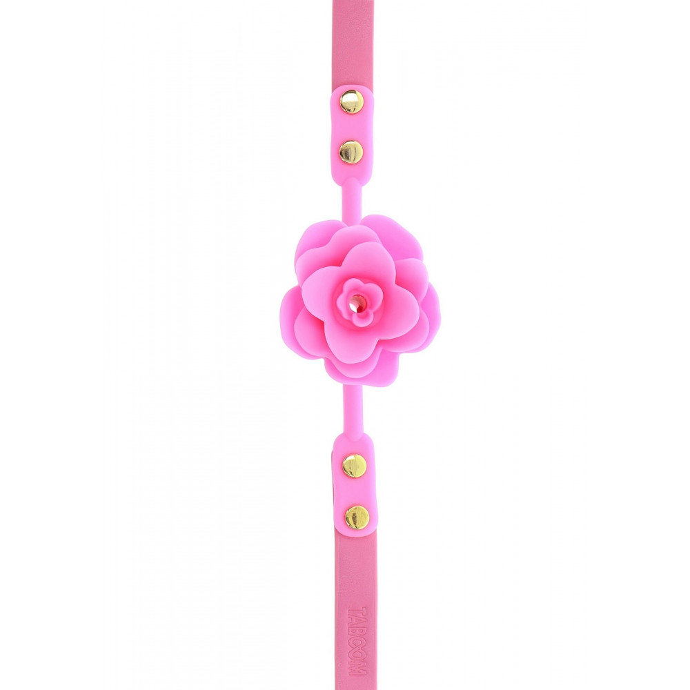 БДСМ игрушки - Кляп силиконовый Розочка Taboom Rose Ball Gag, розовый 3