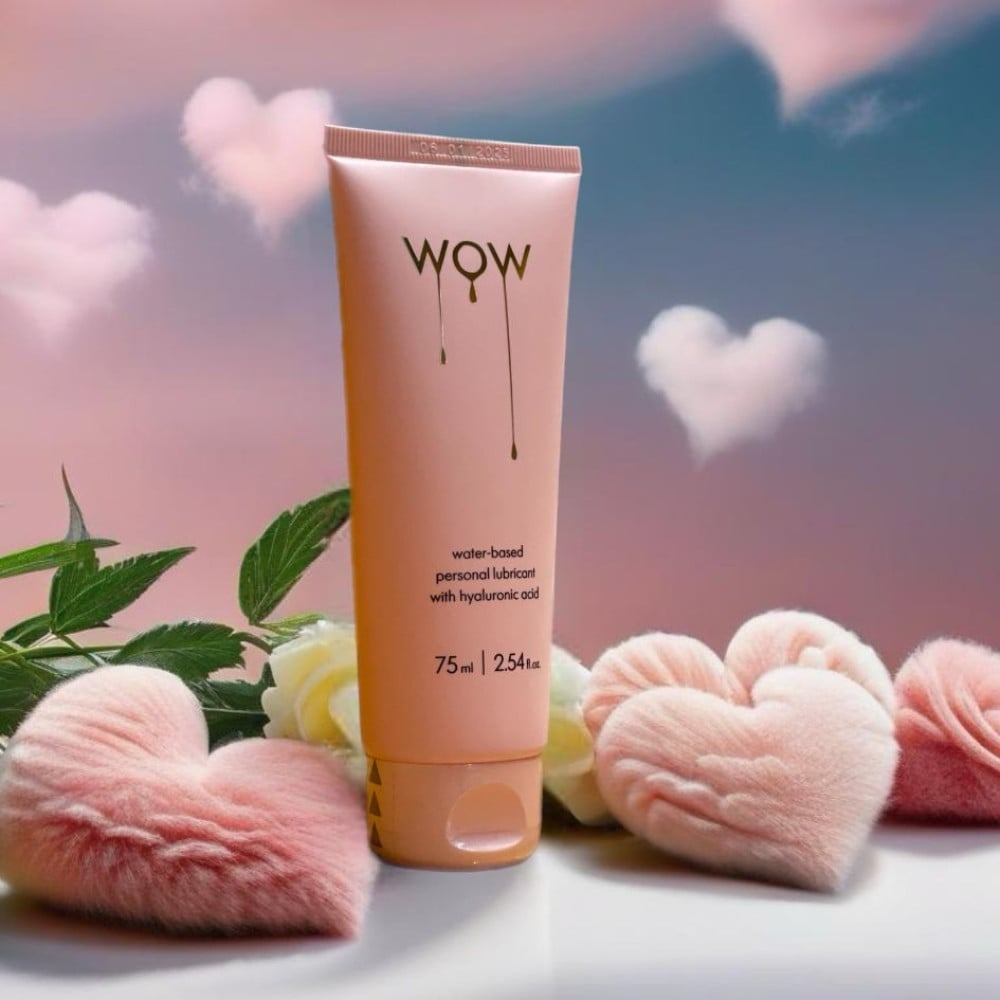 Разное - Лубрикант женский WOW с гиалуроновой кислотой и алоэ, 75 мл 2