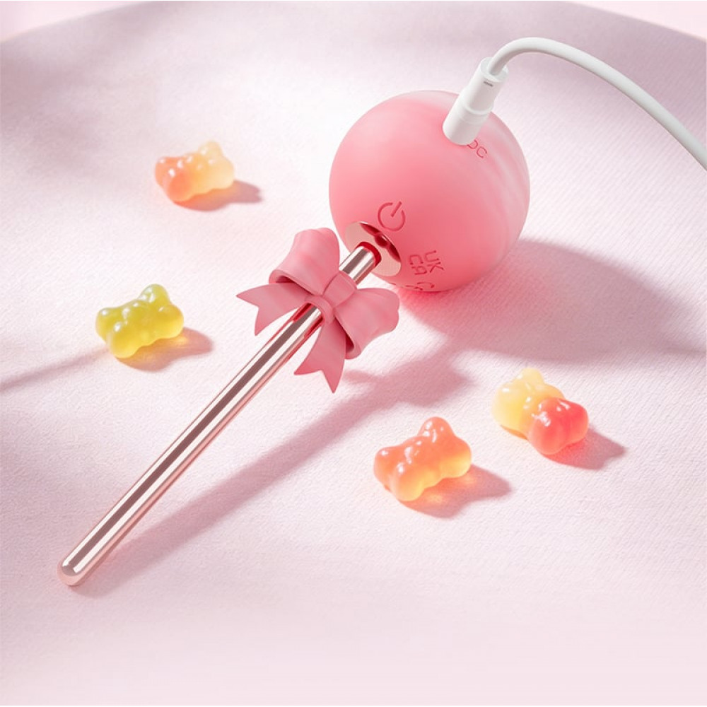 - Вібратор BeYourLover SWEET BOBO у формі льодяника, рожевий, 12.3 х 3.7 см 7