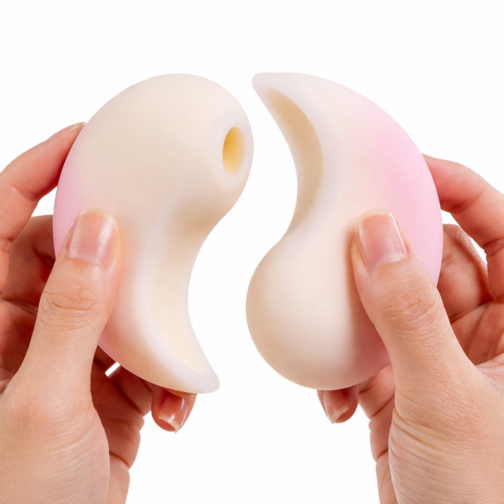  - Набір 2в1 Zemalia Bao Yue +APP з вібро і вакуумним стимулятором, градієнтний рожевий 1