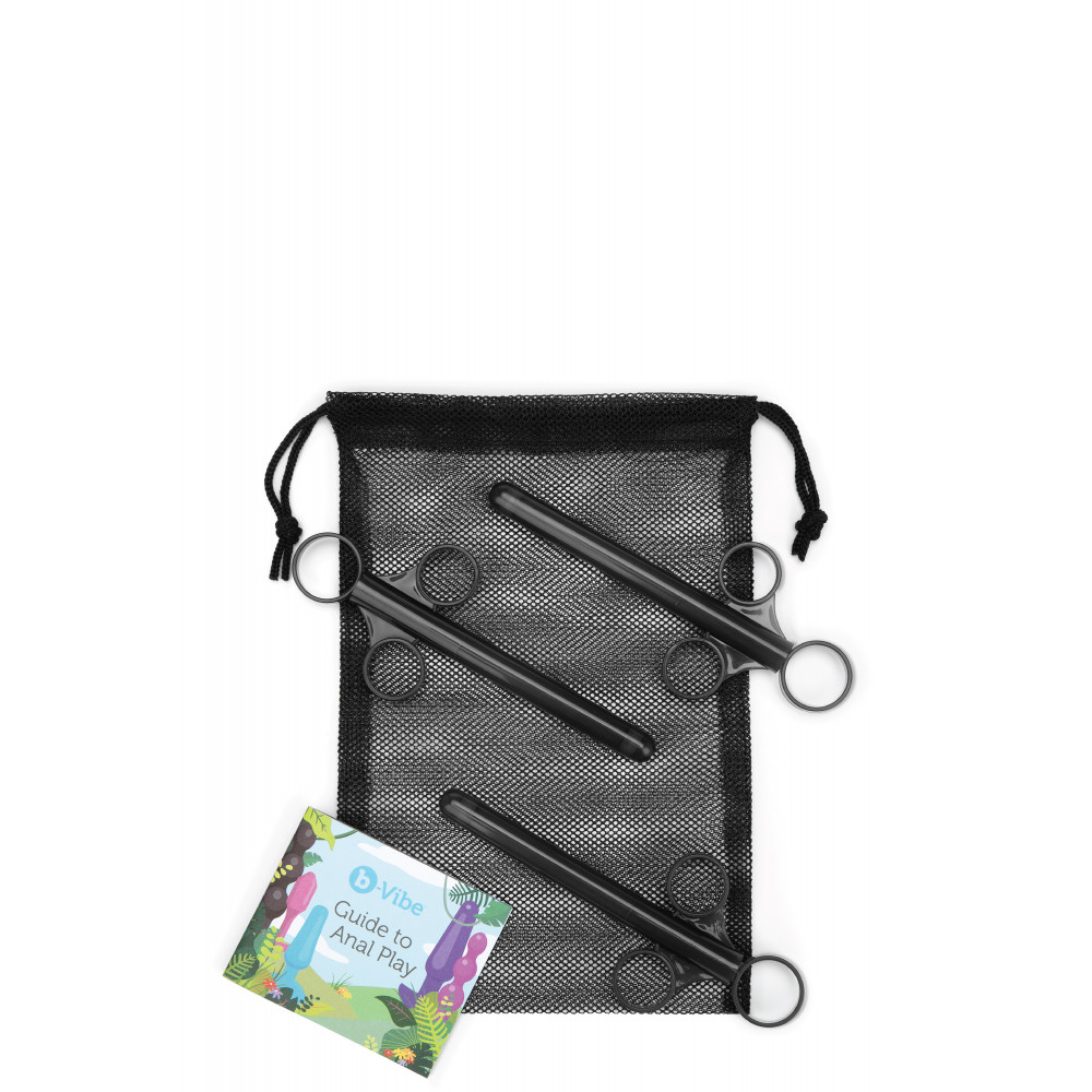  - Набір аплікаторів для змащення B-Vibe, чорні, 3 шт. 2