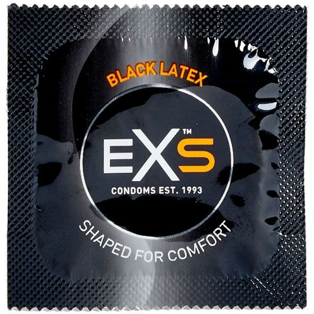 Презервативы - Набор черных латексных презервативов Exs BLACK (цена за 10 шт.) 4