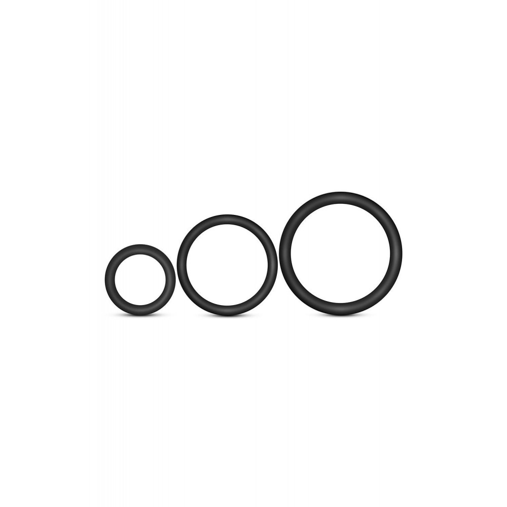 Разное - Набор эрекционных колец Blush Performance VS4 черный