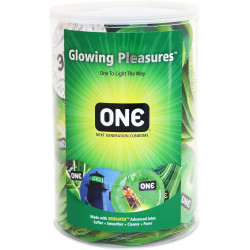 Набор флуоренцетных презервативов ONE Glowing Pleasures светятся в темноте (цена за упаковку,100 шт)