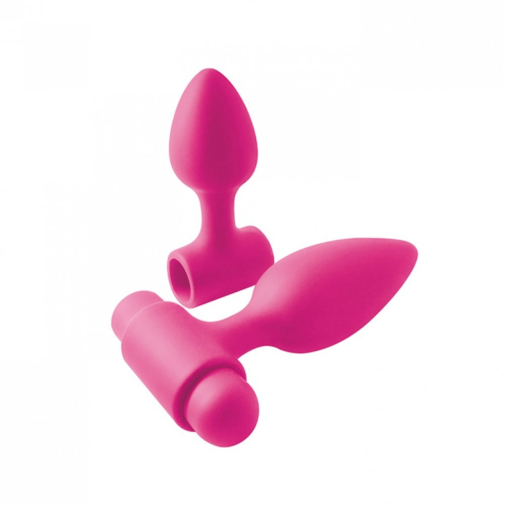 Секс игрушки - Набор анальных пробок с вибрацией INYA Rechargeable VIBES-O-SPADES