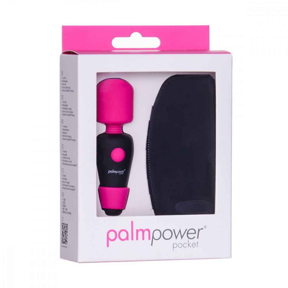 Для LGBTQ+ - Мінівібромасажер PalmPower Pocket із чохлом на блискавці, водостійкий, перезаряджуваний, довжина 9см 8