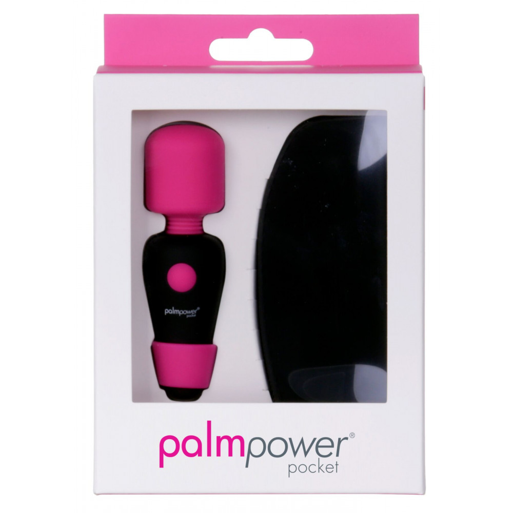 Для LGBTQ+ - Мінівібромасажер PalmPower Pocket із чохлом на блискавці, водостійкий, перезаряджуваний, довжина 9см 9