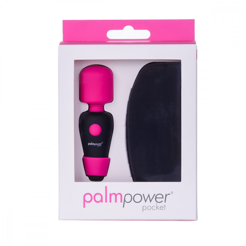 Для LGBTQ+ - Мінівібромасажер PalmPower Pocket із чохлом на блискавці, водостійкий, перезаряджуваний, довжина 9см 7