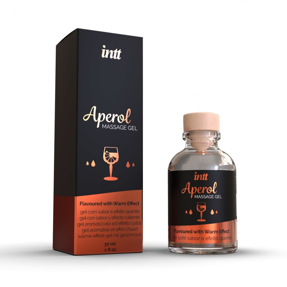 Массажные масла и свечи - Массажный гель для интимных зон Intt Aperol (30 мл) разогревающий