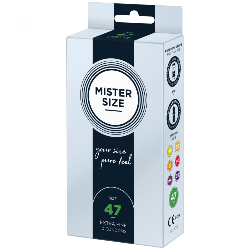 Презервативы - Презервативы Mister Size - pure feel - 47 (10 condoms), толщина 0,05 мм 2