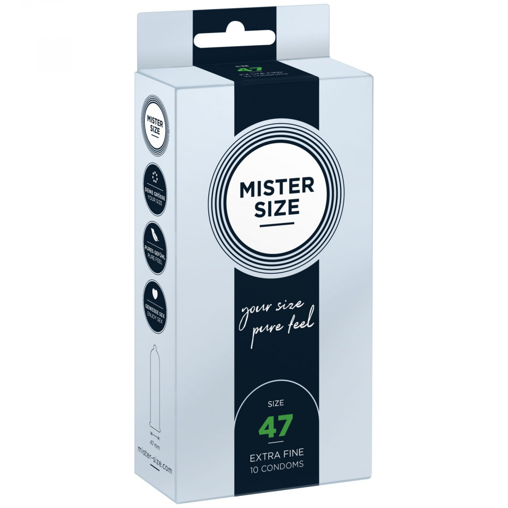 Презервативы - Презервативы Mister Size - pure feel - 47 (10 condoms), толщина 0,05 мм