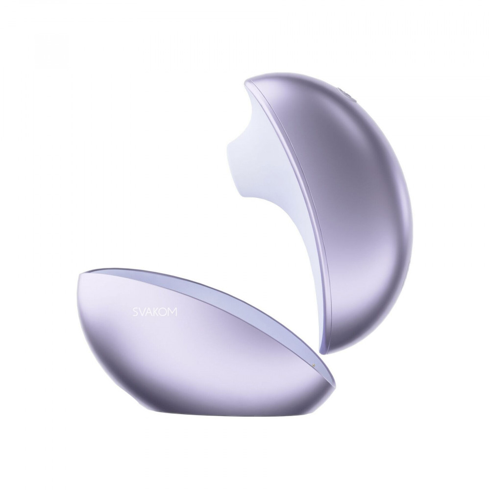 Вакуумный вибратор - Вакуумный клиторальний смарт-стимулятор Svakom Pulse Galaxie Metal Lilac, проектор звездного неба