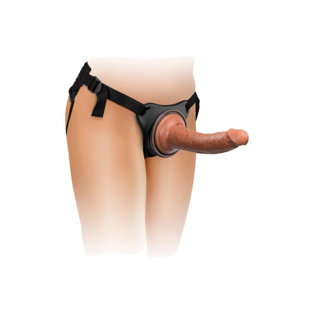 Страпони - Страпон реалістичний Pipedream King Cock Elite подвійний щільності, 20.5 см х 3.5 см 1