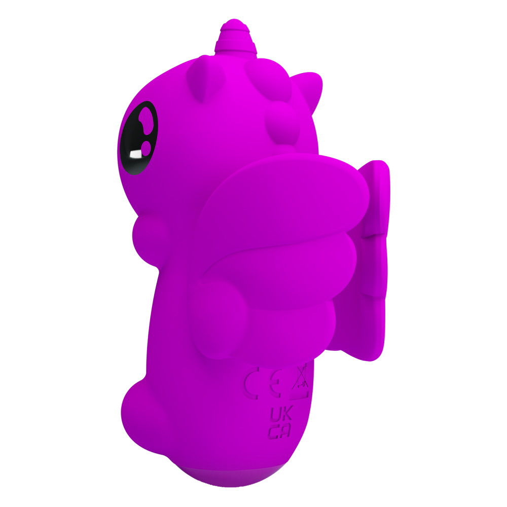 Вакуумный вибратор - Стимулятор для клитора Pretty Love Magic Unicorn на палец, фуксия, 7.5 см 5