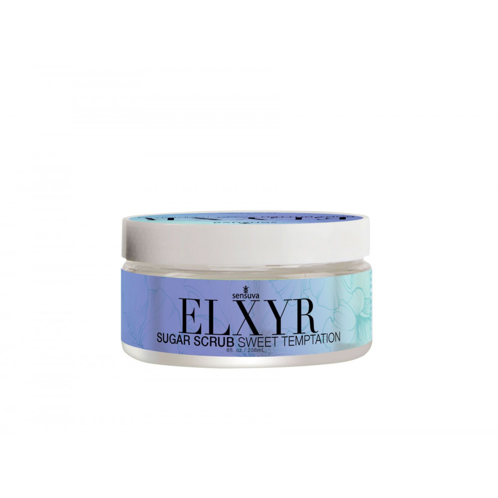 Лубриканты - Скраб для ног Sensuva ELXYR Sugar Scrub - Sweet Temptations (236 мл)