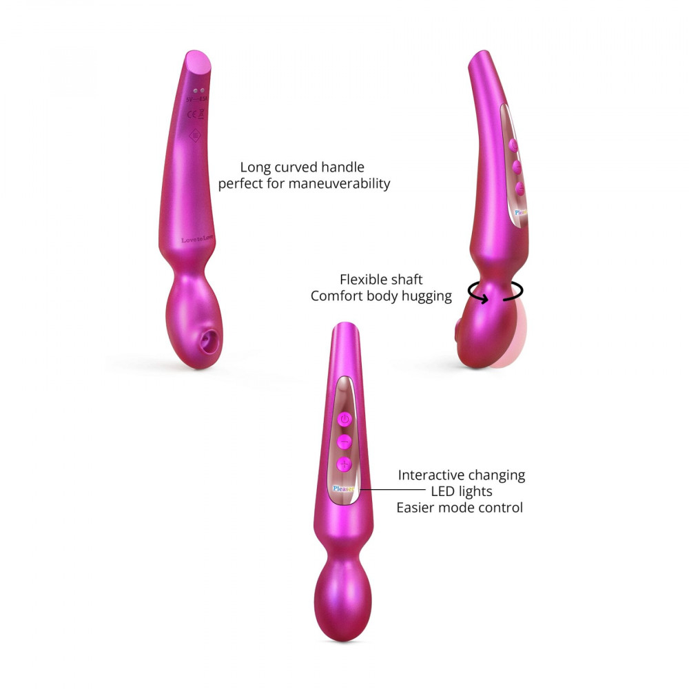 Для LGBTQ+ - Вібромассажер Love To Love Pleaser Iridescent Berry 4