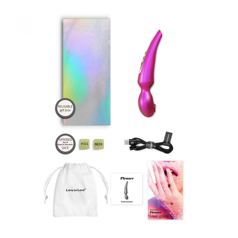 Для LGBTQ+ - Вібромассажер Love To Love Pleaser Iridescent Berry 6