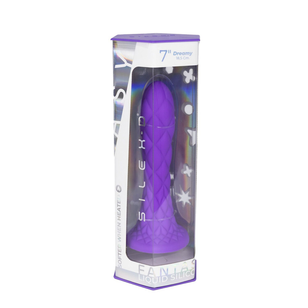 Фалоімітатор - Фалоімітатор SilexD Fantasy Liquid Silicone Dreamy 7in Purple 8