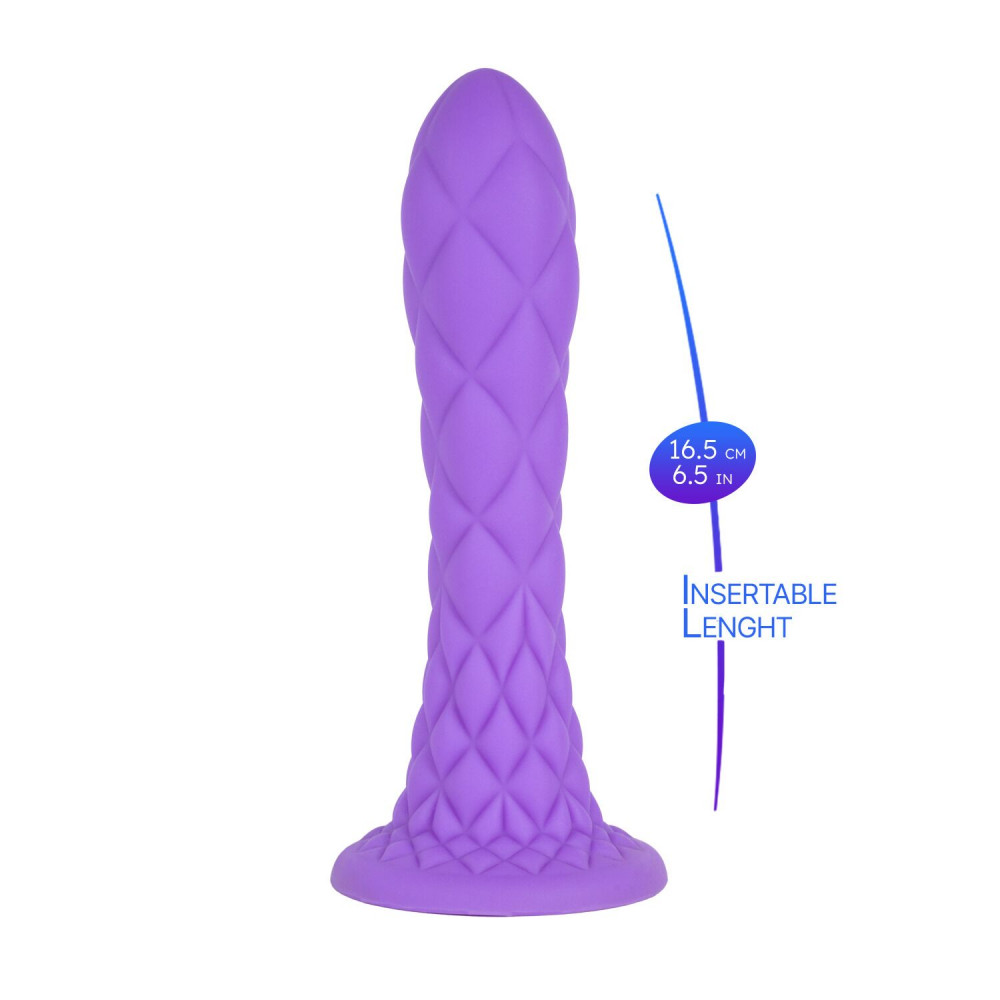 Фалоімітатор - Фалоімітатор SilexD Fantasy Liquid Silicone Dreamy 7in Purple 6
