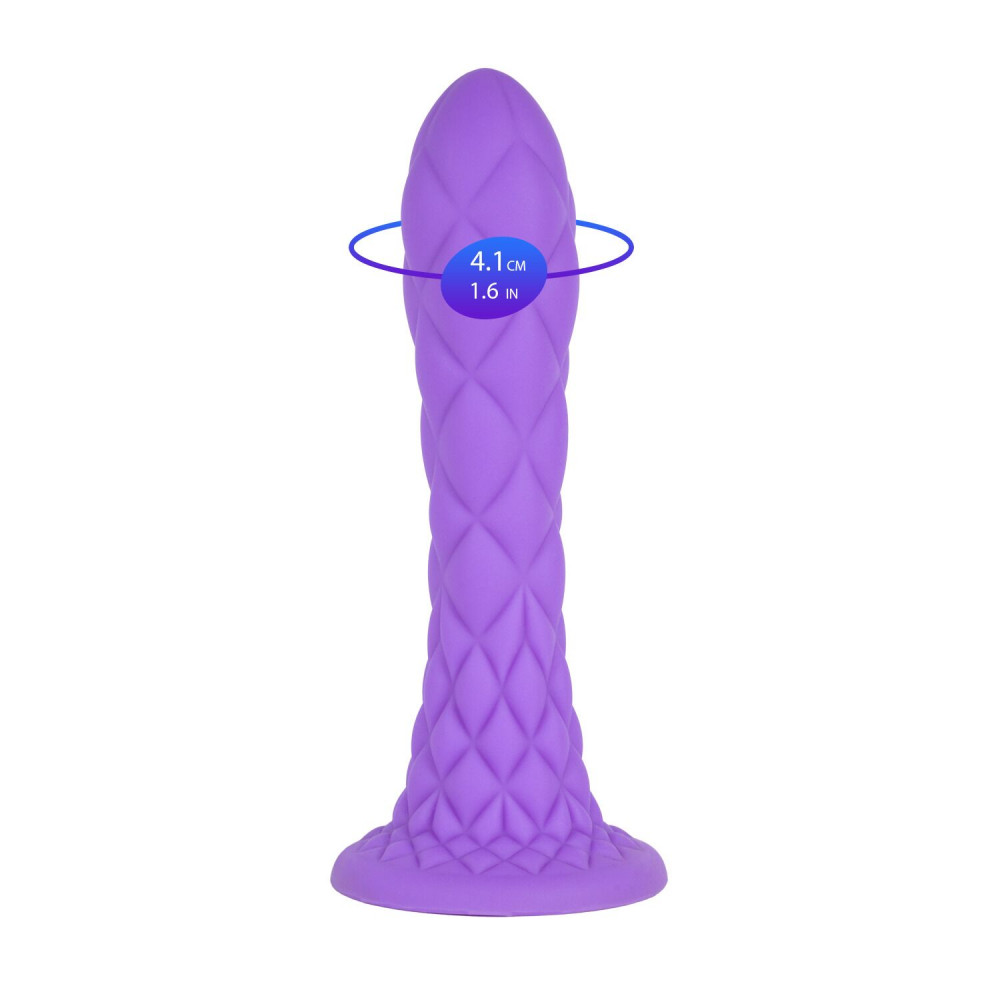 Фалоімітатор - Фалоімітатор SilexD Fantasy Liquid Silicone Dreamy 7in Purple 5