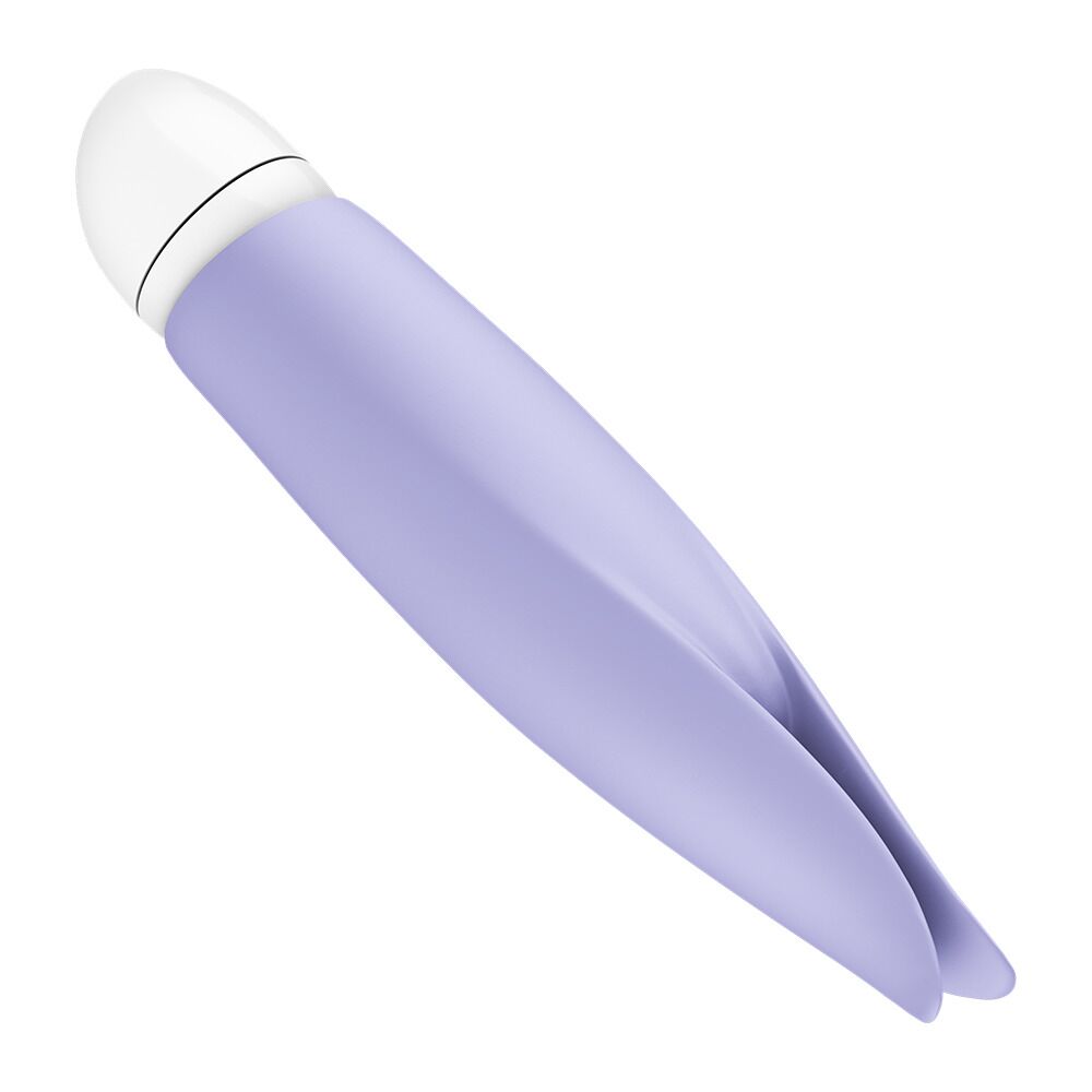 Вібропулі та міні-вібратори - Вібратор з пелюстками Fun Factory VOLITA purple, компактний, дуже тихий, на батарейках 2