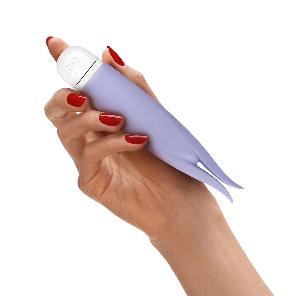 Вібропулі та міні-вібратори - Вібратор з пелюстками Fun Factory VOLITA purple, компактний, дуже тихий, на батарейках 4