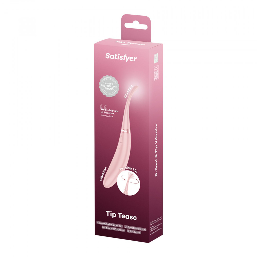 Вібропулі та міні-вібратори - Вібратор Satisfyer Tip Tease Rose 6