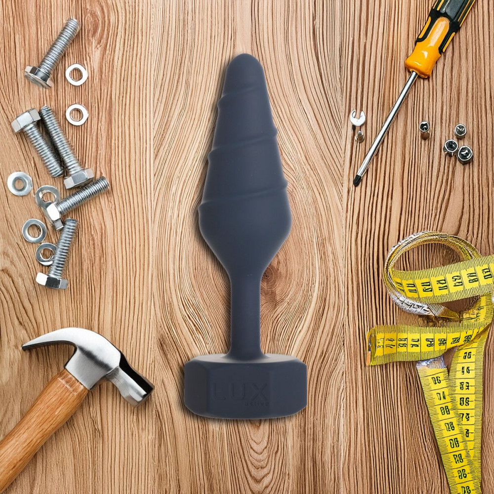 Анальні іграшки без вібрації - Анальна пробка Lux Active Twist Plug Large Blue 8