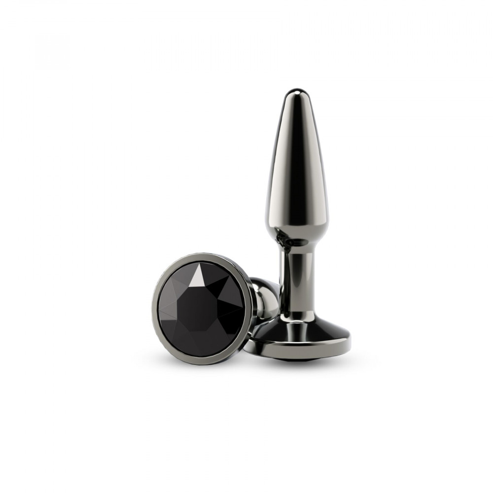 Анальные игрушки без вибрации - Анальная пробка NS Novelties Rear Assets - Tapered - Small - Gunmetal - Black