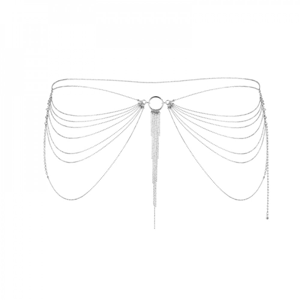 Різне - Ланцюжок трусики або погруддя Bijoux Indiscrets Magnifique Waist Chain - silver, прикраса на тіло 1