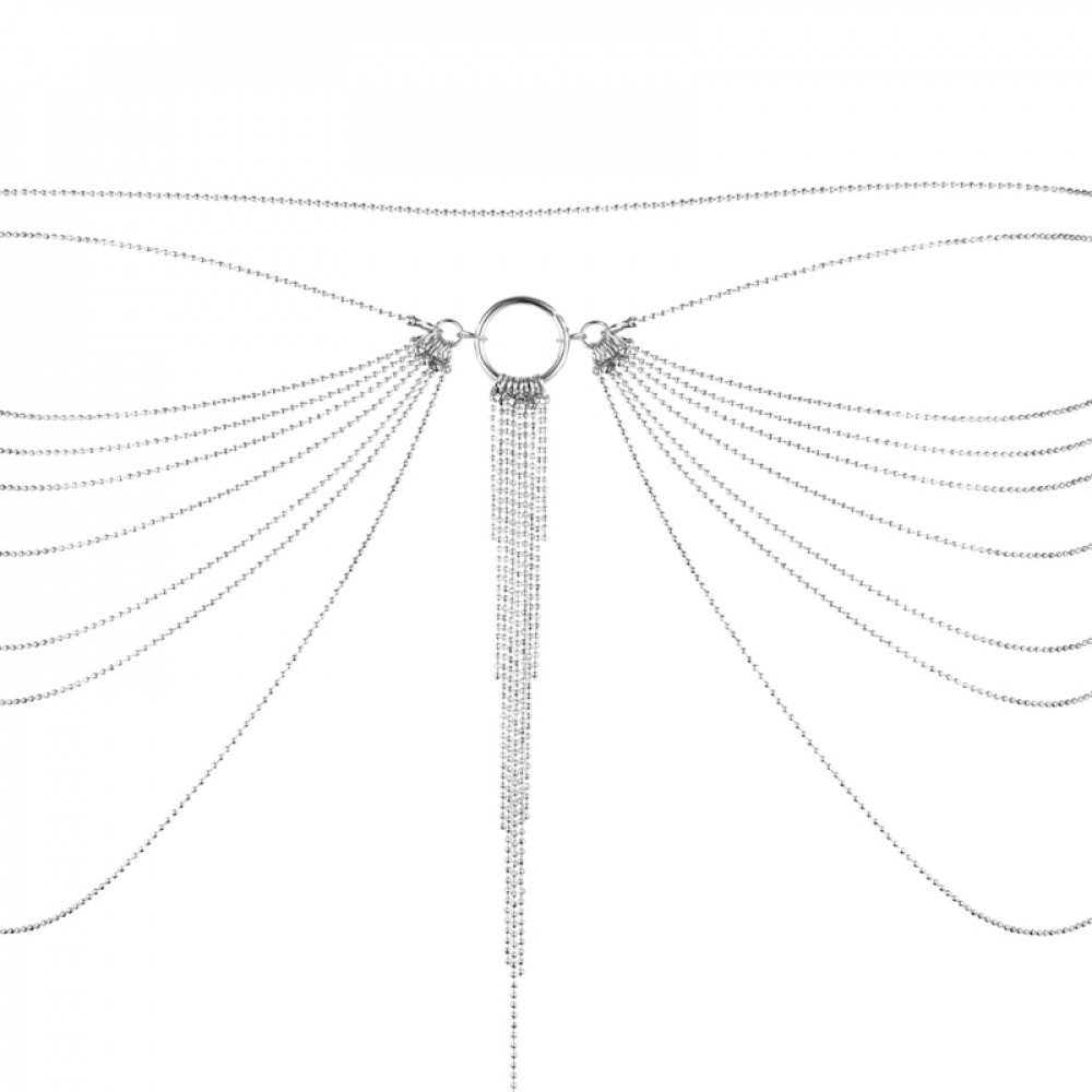 Різне - Ланцюжок трусики або погруддя Bijoux Indiscrets Magnifique Waist Chain - silver, прикраса на тіло 2