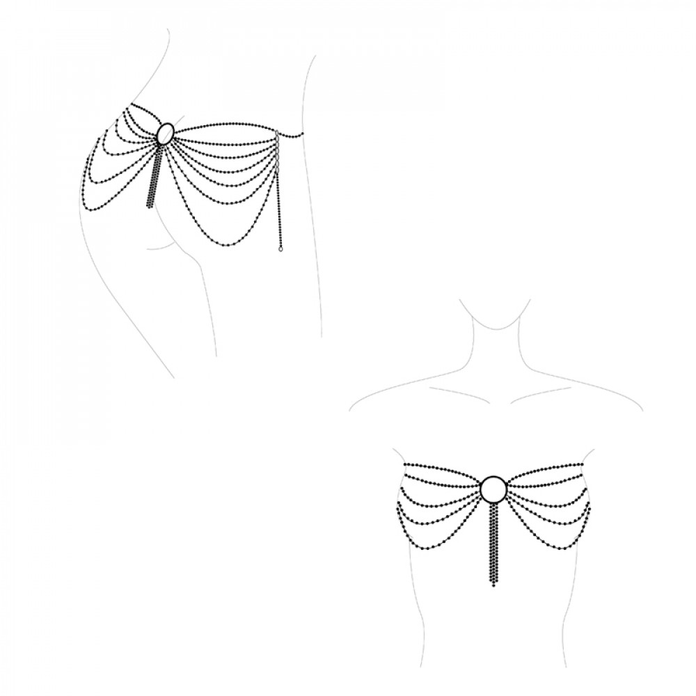 Різне - Ланцюжок трусики або погруддя Bijoux Indiscrets Magnifique Waist Chain - silver, прикраса на тіло 3