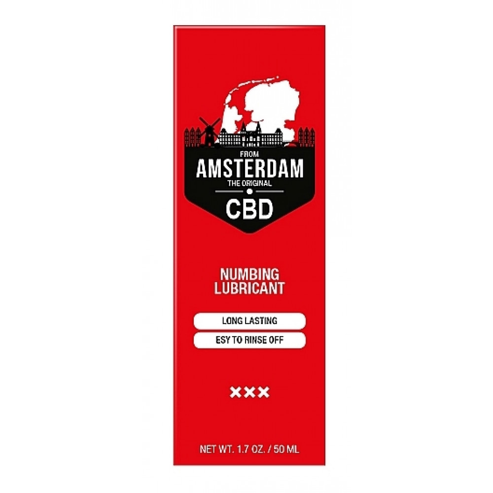Лубриканты - Вагинальный гель на водной основе с пролонгирующим эффектом Original CBD from Amsterdam - Numbing Lubricantl, 50 ml 7