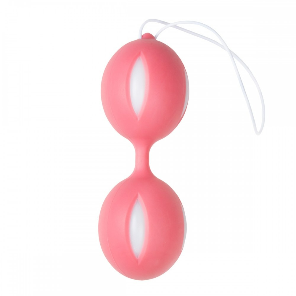 Секс игрушки - Вагинальные шарики со смещенным центром тяжести Easytoys, силиконовые, розовые, 46 г