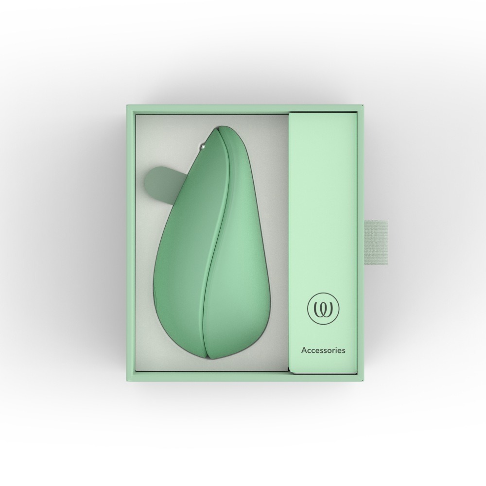 Вакуумний вібратор - Вакуумний кліторальний стимулятор, Womanizer Liberty 2 Sage, світло-зелений 13