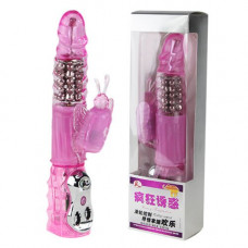 Вібратор з стимулятором клітора 