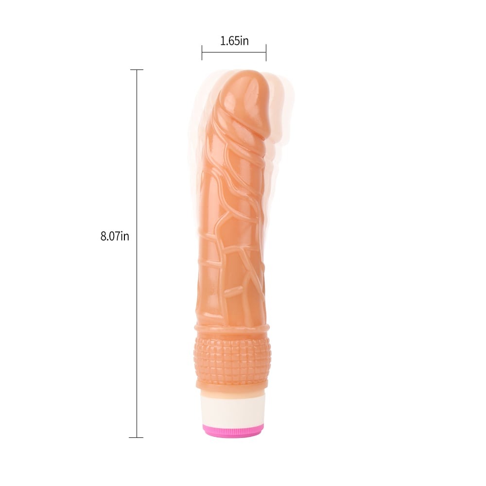 Разное - Вибратор реалистичный Chisa Basic Luv Theory на батарейках, бежевый 4