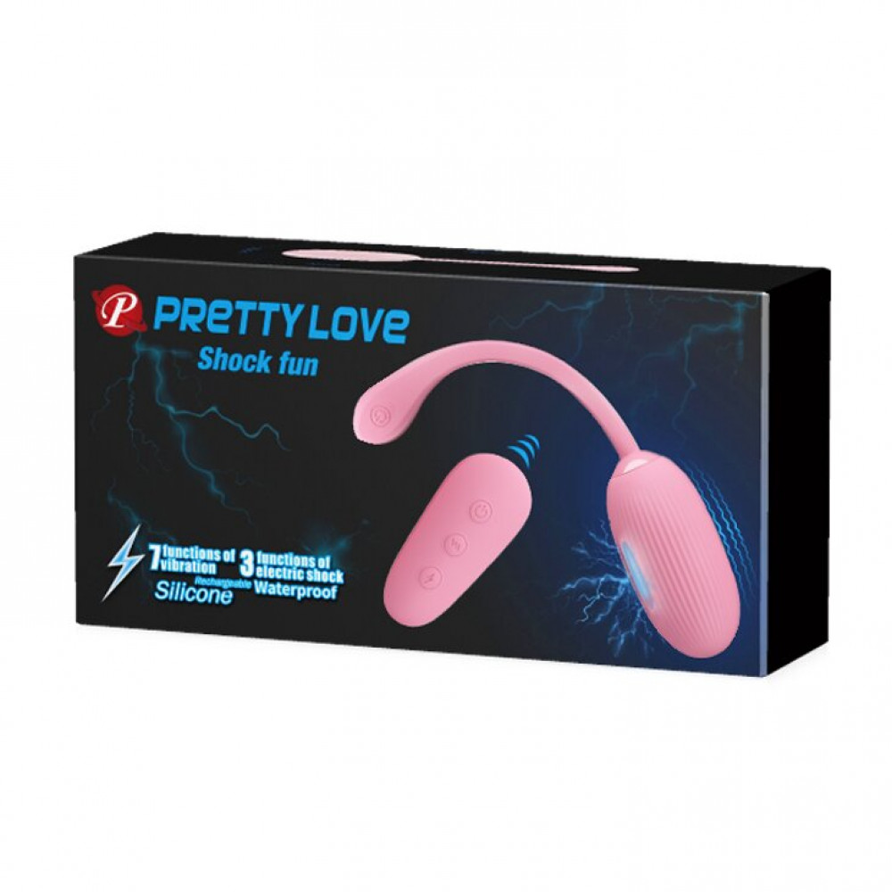Виброяйцо - Виброяйцо-электростимулятор Pretty Love «Shock Fun» BI-014609W-1 1