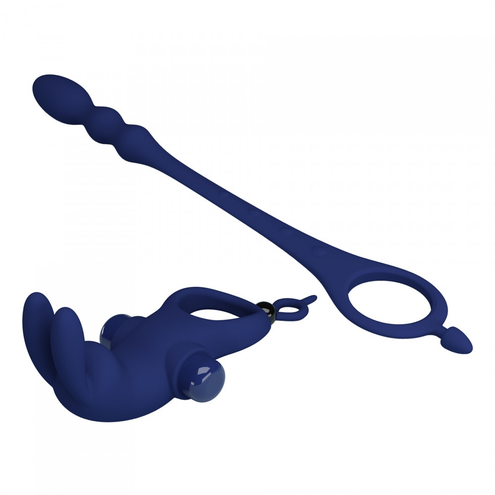 Різне - Ерекційне вібро кільце з анальним стимулятором Pretty Love - Powerful ring, BI-210213-3 6