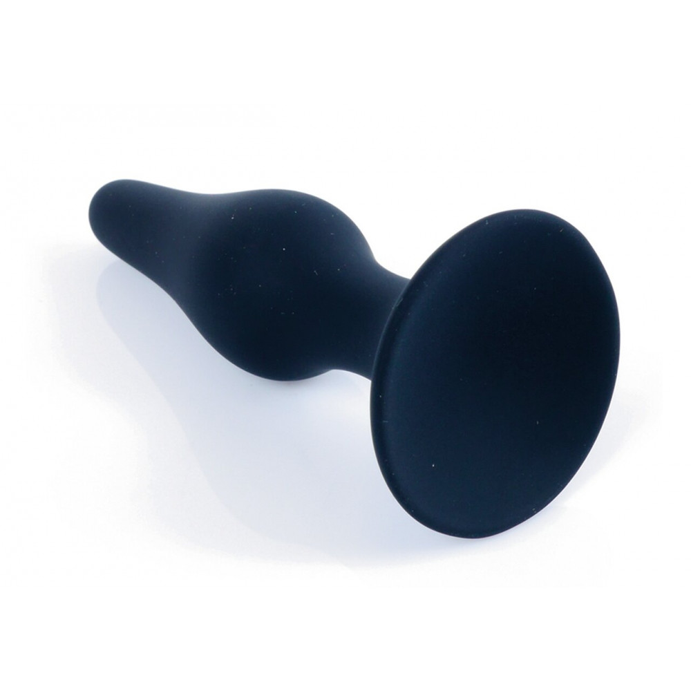 Анальные игрушки - Анальный плаг Silicone Plug Black - Medium, BS6400093 2