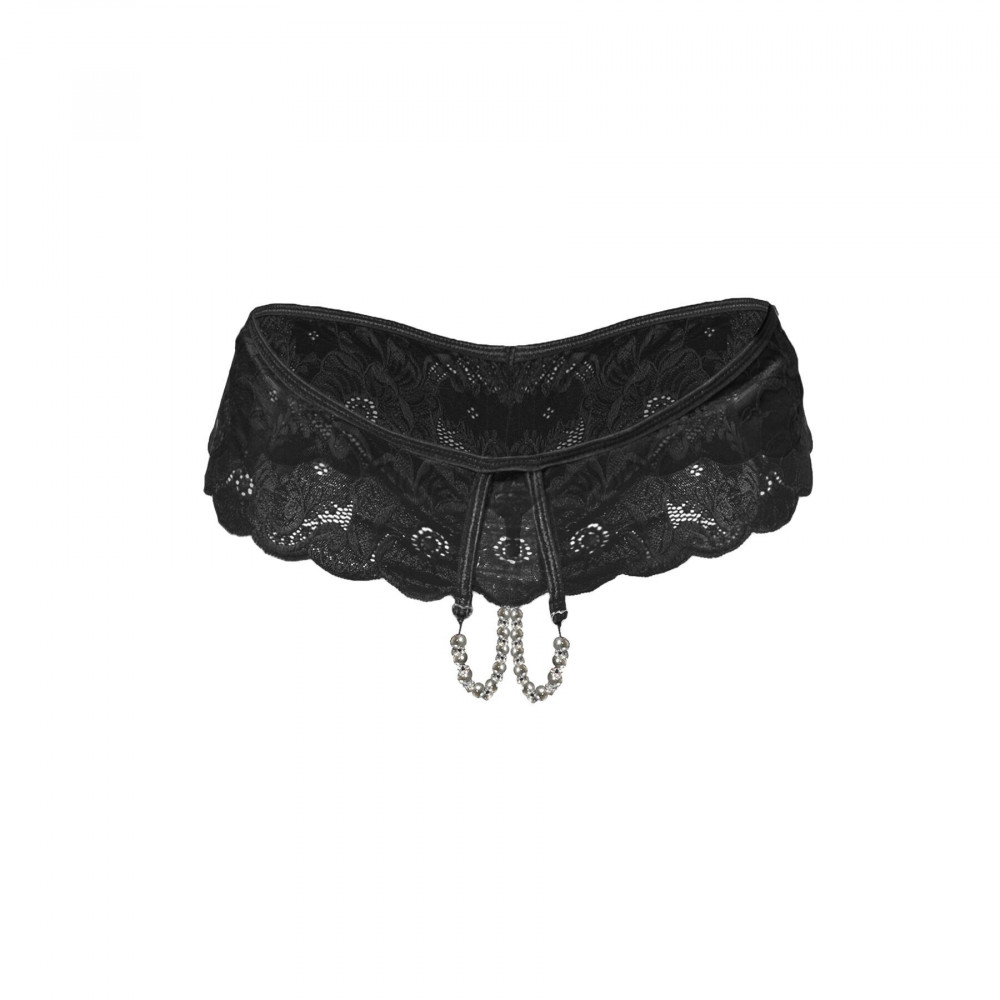 Жіноча еротична білизна - Сексуальні відкриті трусики Art of Sex - Isabell, колір чорний, розмір L-2XL 1