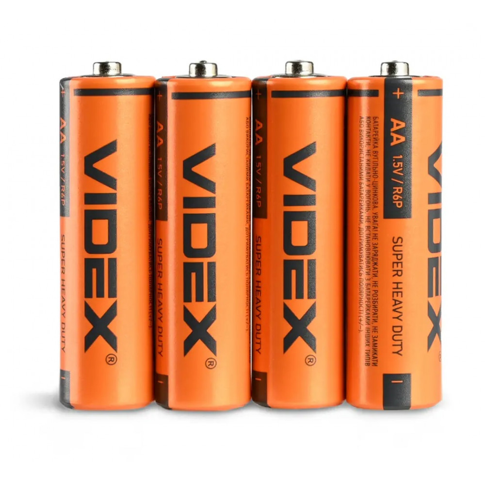 Різне - Батарейка сольова Videx Super Heavy Duty R6P AA ( 4 шт )