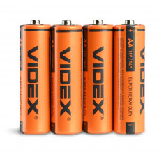Батарейка сольова Videx Super Heavy Duty R6P AA ( 4 шт )