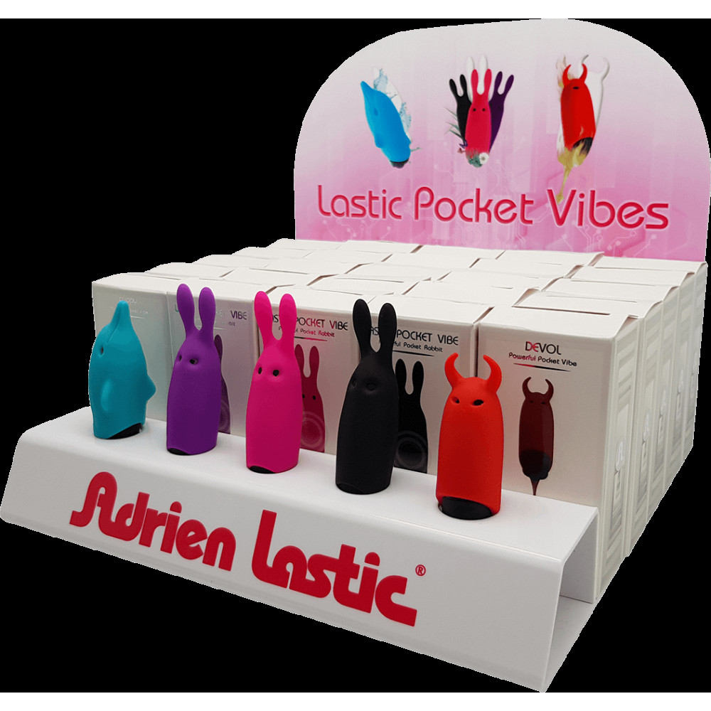 Наборы вибраторов - Набор вибраторов Adrien Lastic Promo Pack Pocket Vibe (25 шт + тестеры)