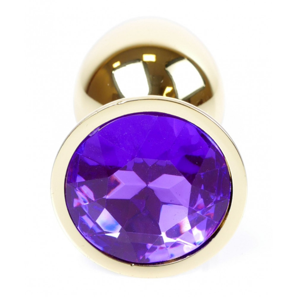 Анальные игрушки - Анальная пробка Boss Series - Jewellery Gold PLUG Purple S, BS6400025 7