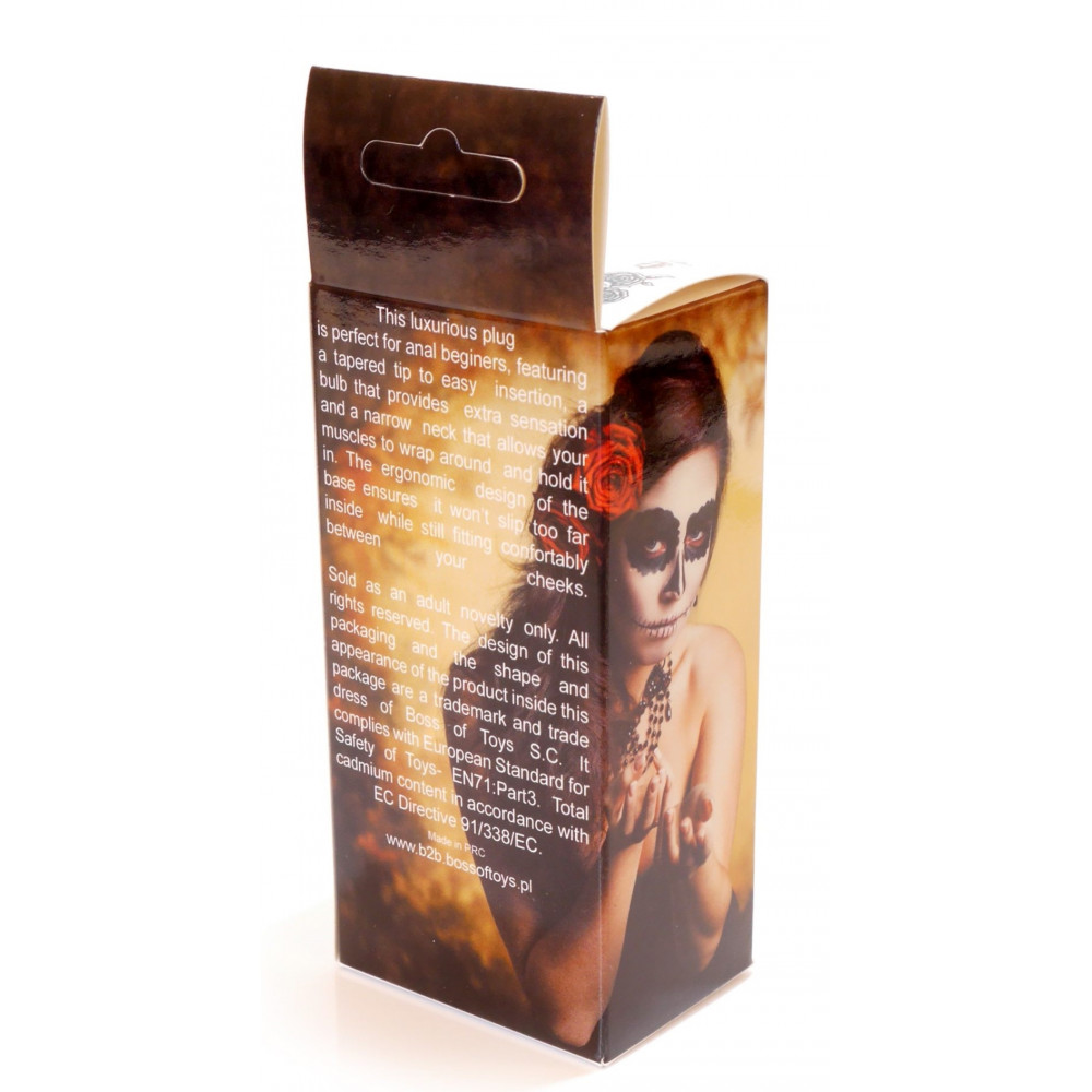 Анальные игрушки без вибрации - Анальная пробка Boss Series - Jewellery Silver BUTT PLUG Clear, BS6400075 8