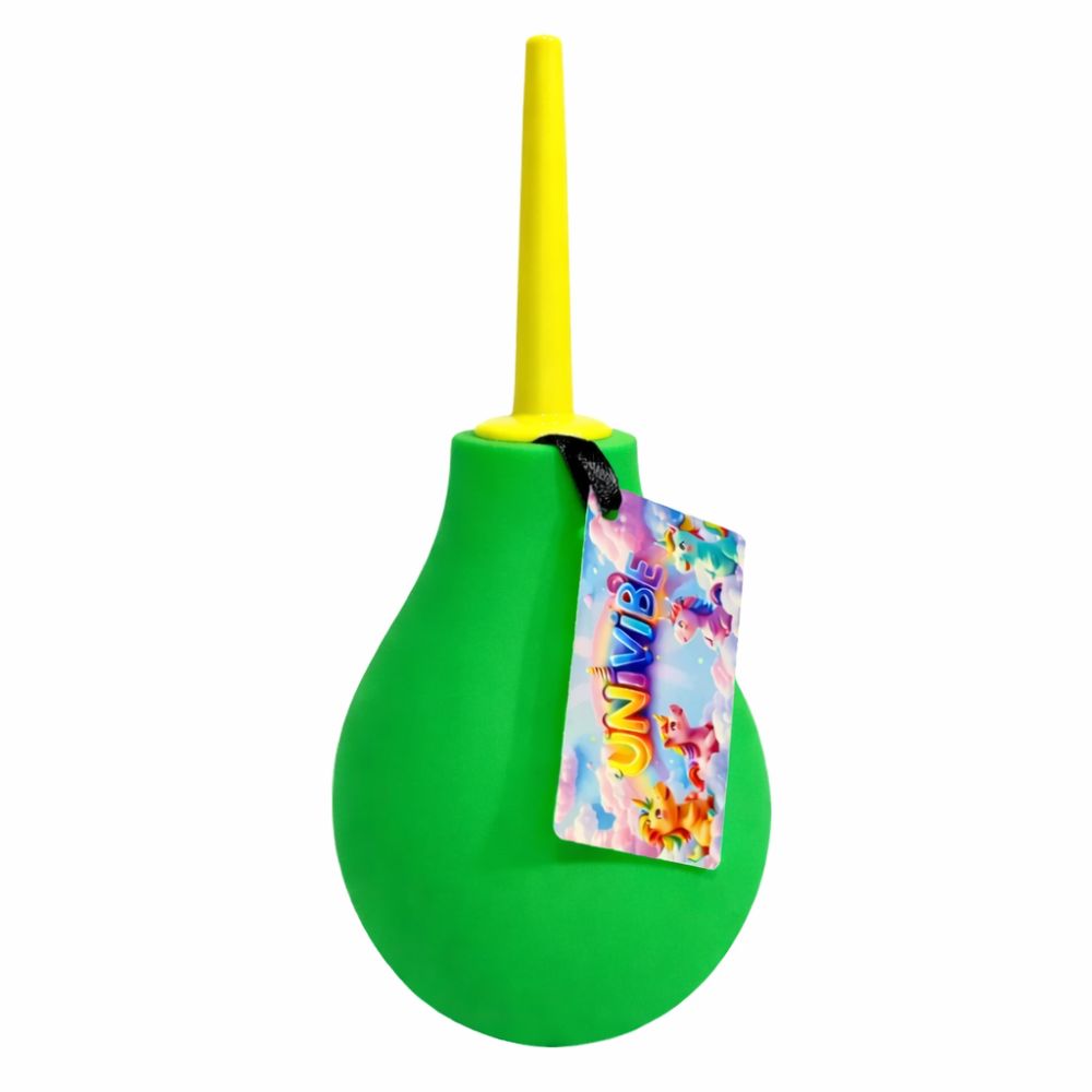 Анальные игрушки - Анальный душ UNIVIBE Green and Yellow 1